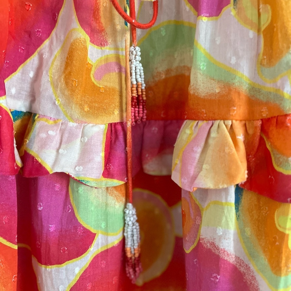 FARM RIO Cashew Juice Mini Dress Small - Picture 7 of 9